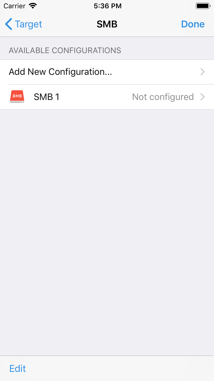 Add SMB configuration