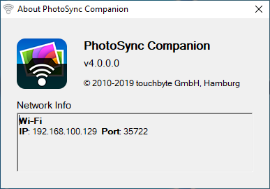 photosync wifi connection not working