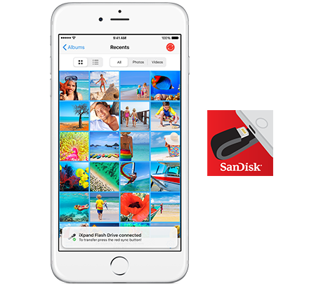 SanDisk iXpand Lightning / USB Flash Drive Support