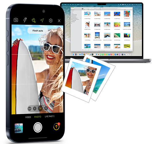 PhotoSync Camera with Instant Transfer & Auto-Backup 